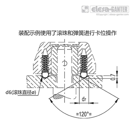 伊莉莎 MS. 滚珠和弹簧 用于控制元件,不锈钢