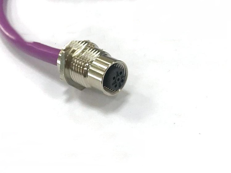 上海科迎法電氣 B型M12-5孔板前PG9插座Profinet連接器